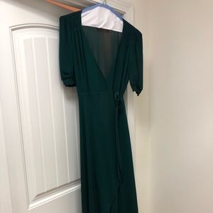 Reformation Dress - Dark Green (Sycamore) - Size L